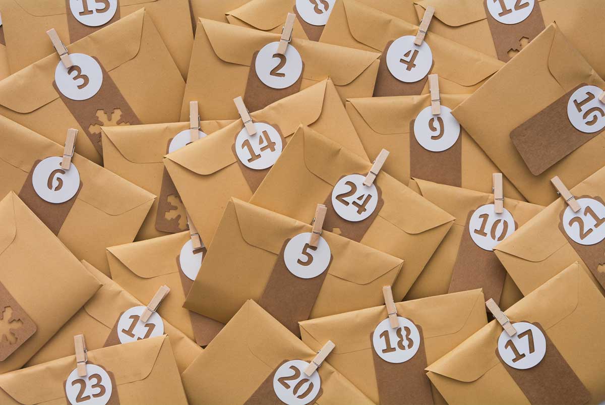 Envelopes with numbers