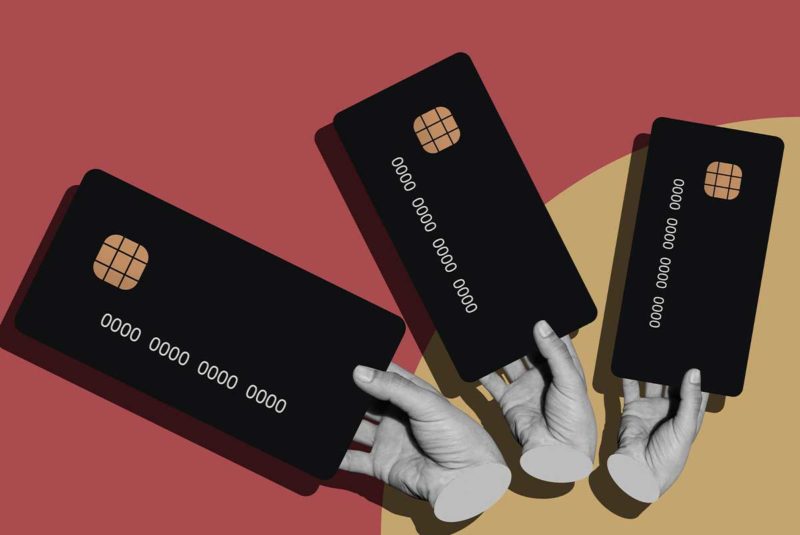 3 black credit cards