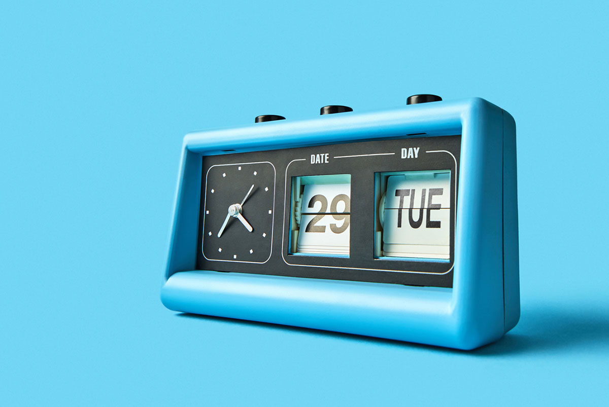 Conceptual image of an alarm clock.
