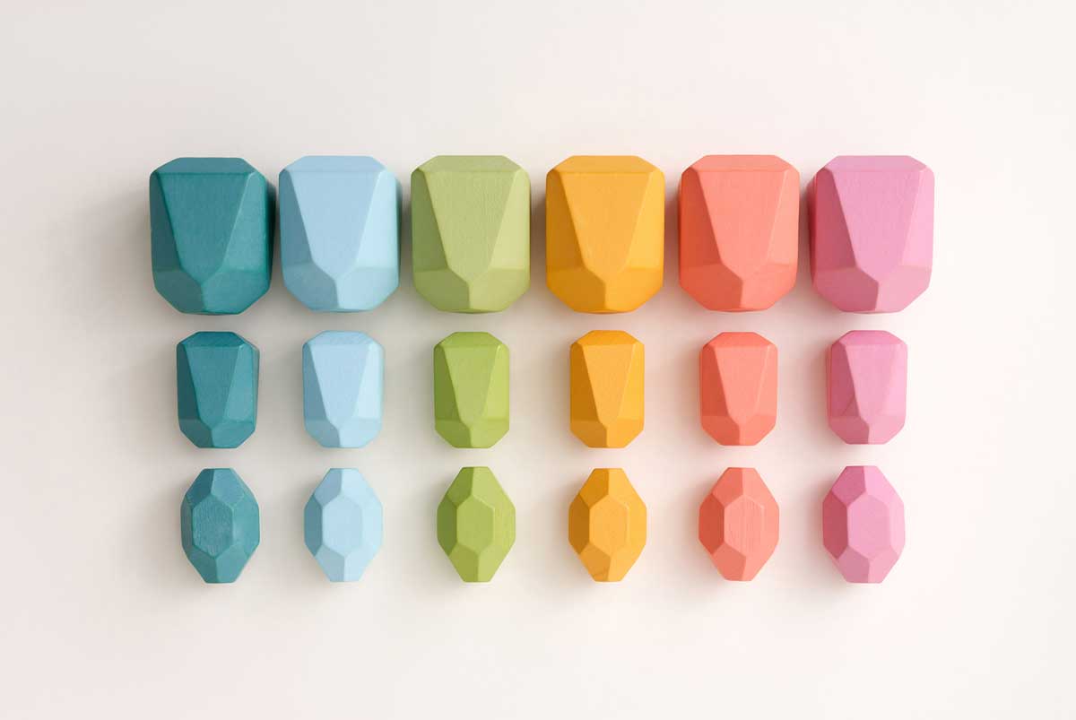 Rainbow block shapes