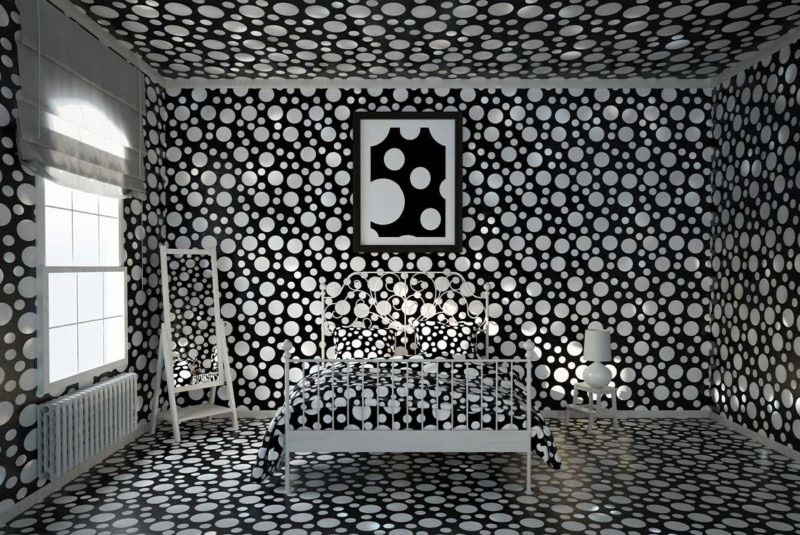 room filled with dots
