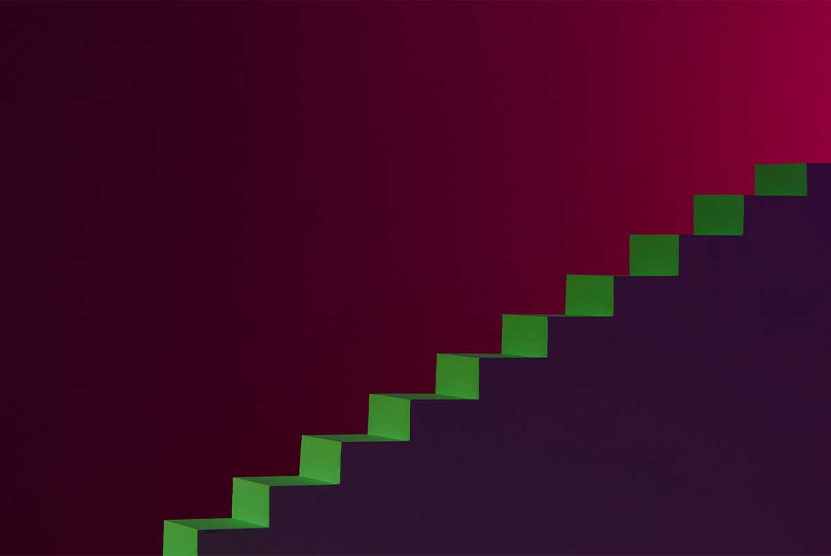Stylized staircase