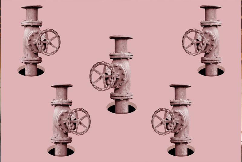 Group of old valves