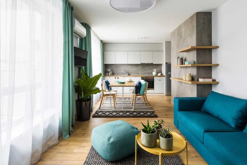 Stylish apartment living room