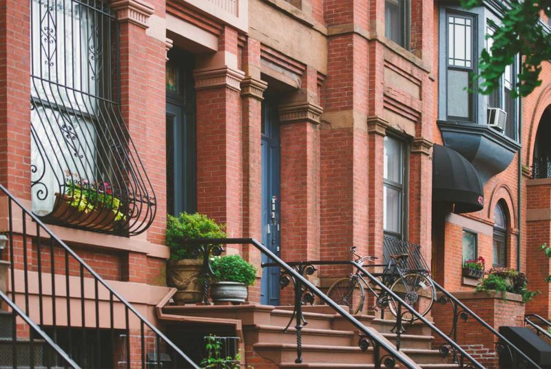 Exterior of a brownstone