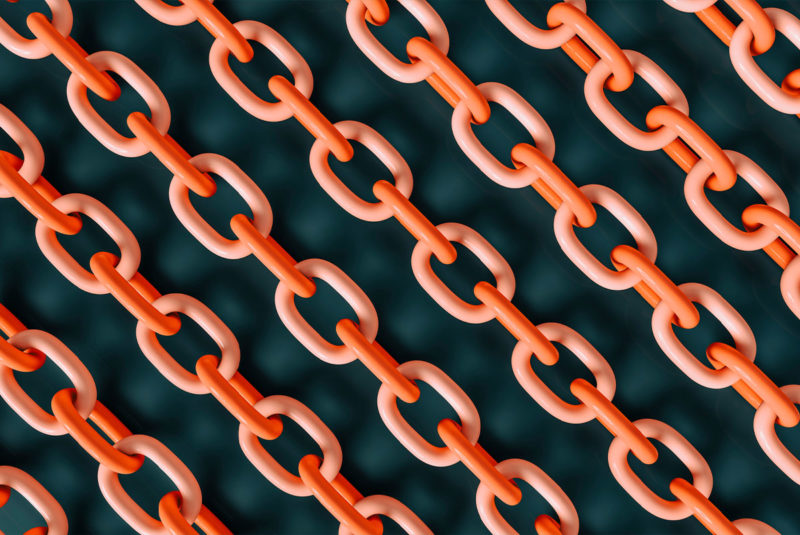 Stylized chain pattern