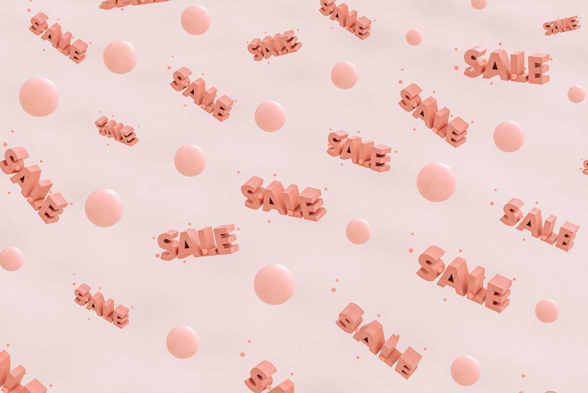 Pink Sale on PInk Background